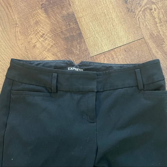 Express brand columnist black pants sz 2 slim - Picture 2 of 6